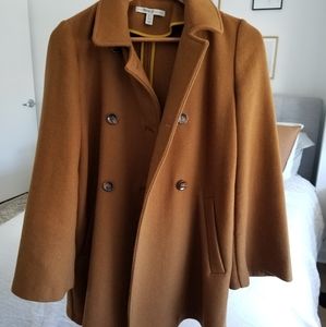 Camel double breasted coat